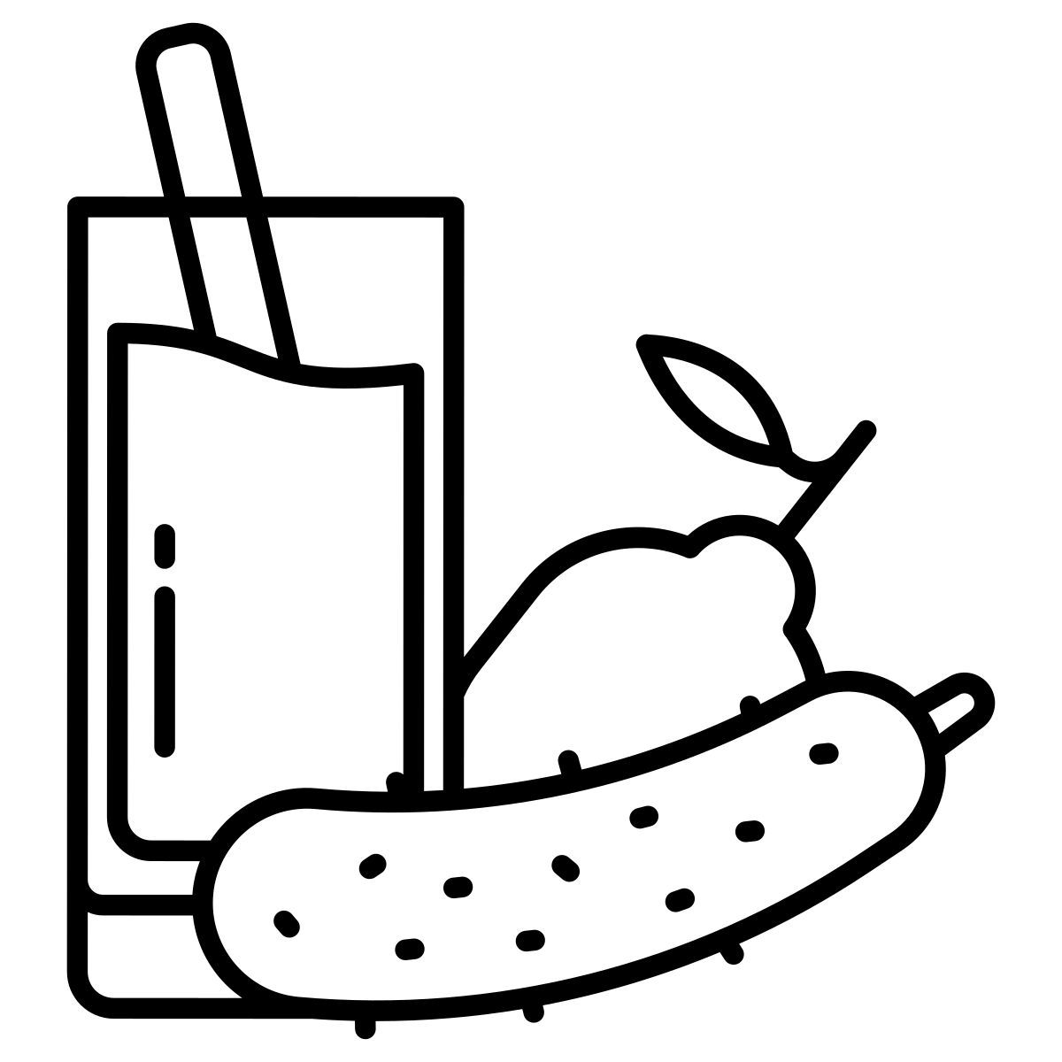 cucumber and lemon icon