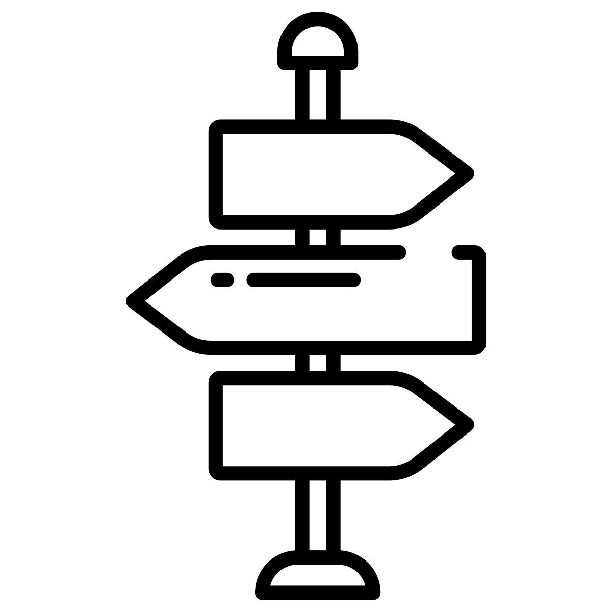 señal direccional icon