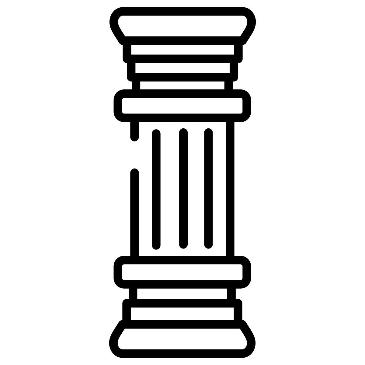doric pillar icon