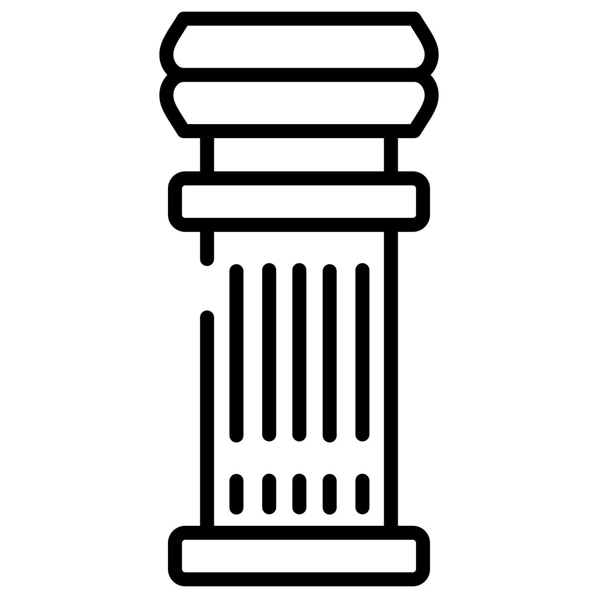 doric pillar icon