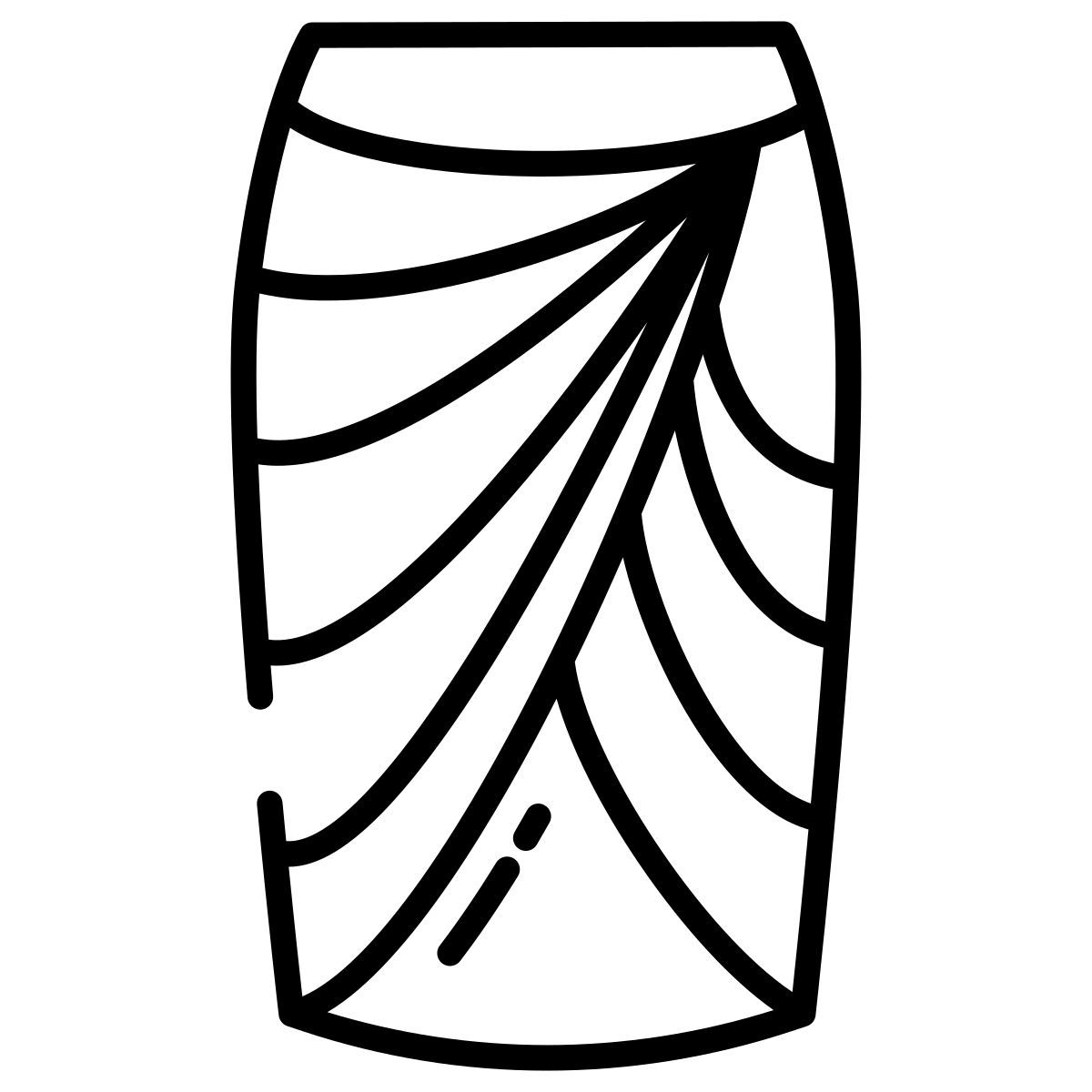 drape skirt icon