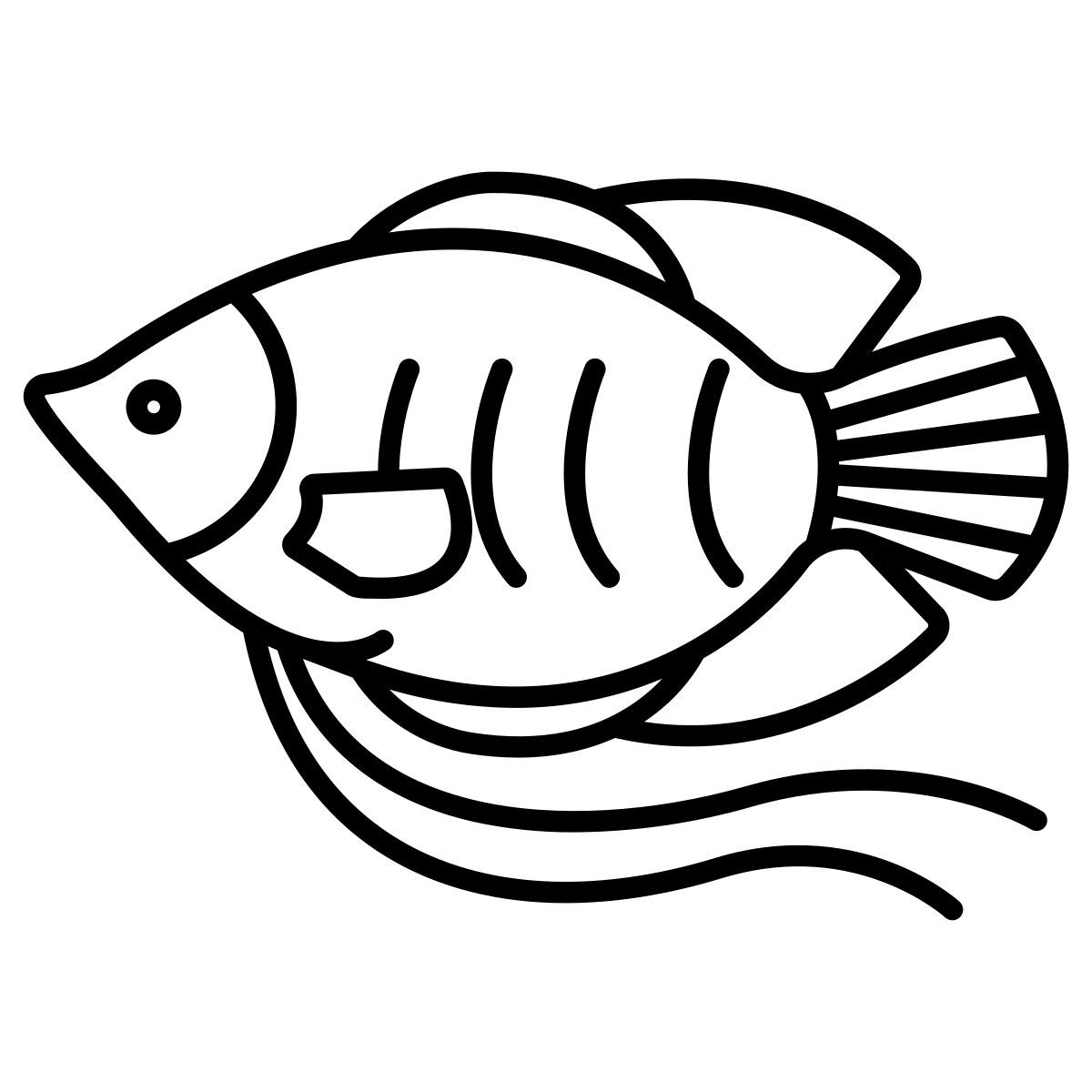 dwarf gurami fish icon