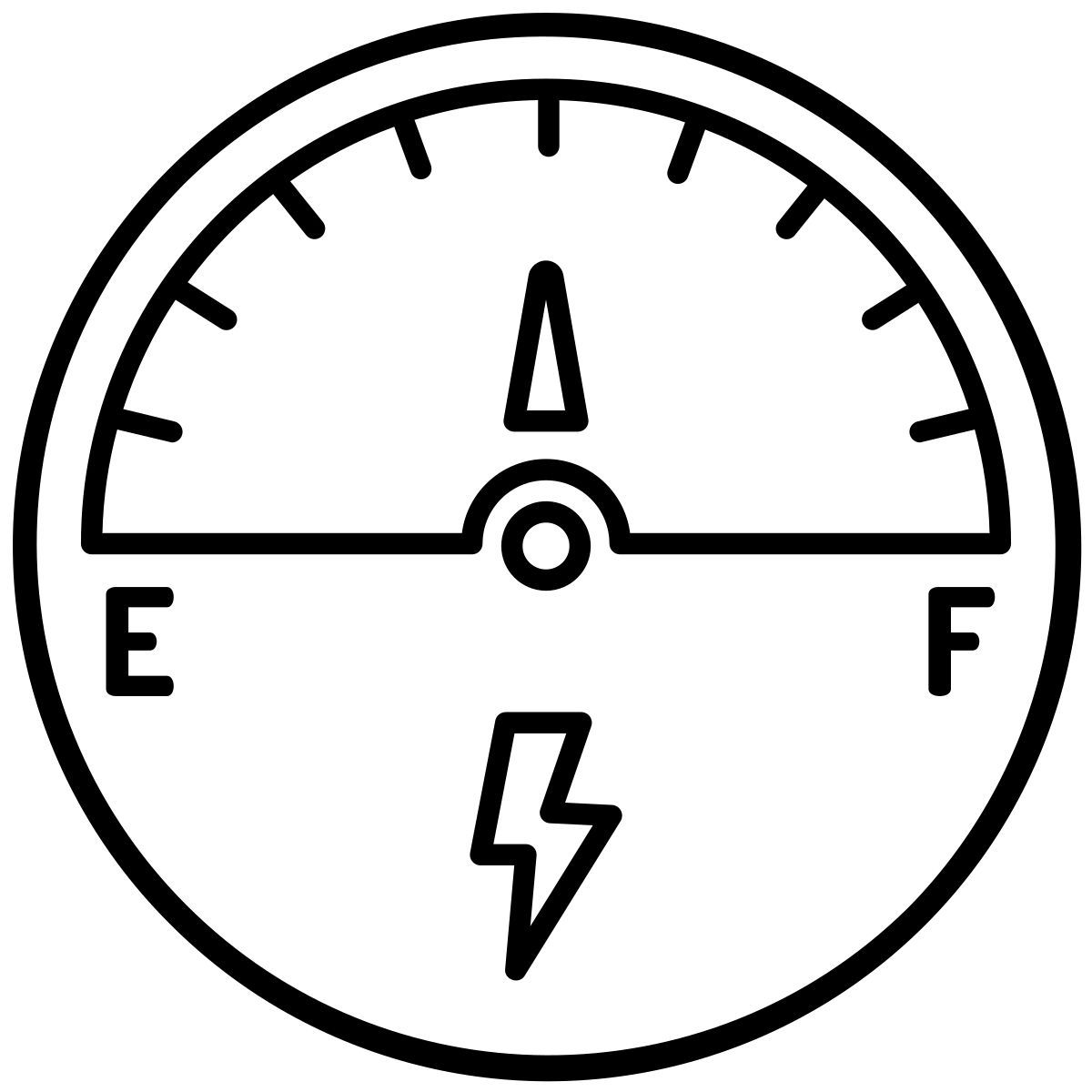ev battery meter icon