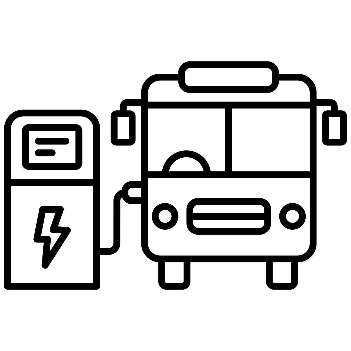 electric bus icon