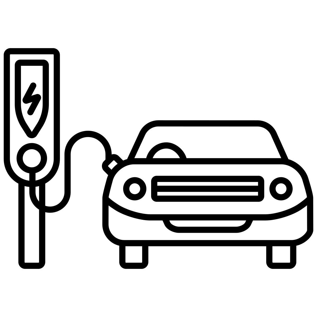 electric car icon