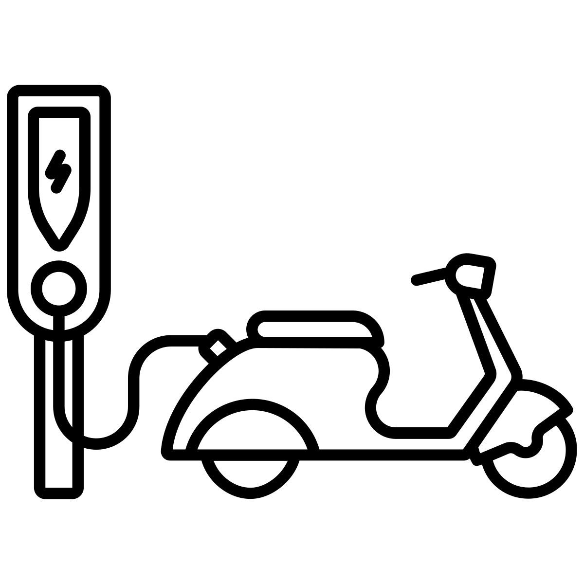 electric scooter icon
