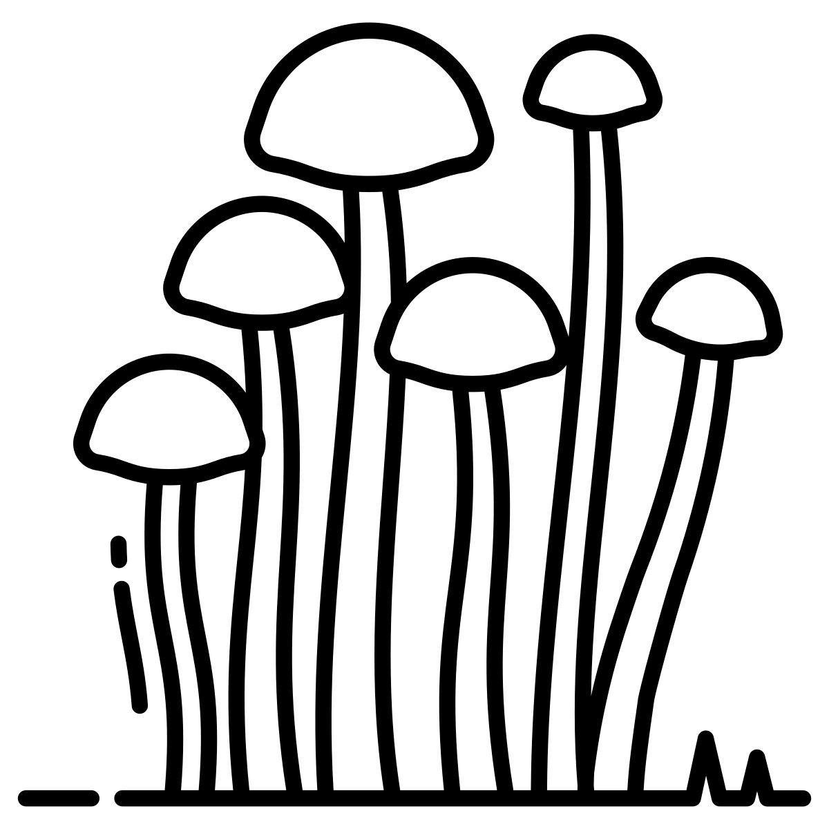 enokitake mushrooms icon
