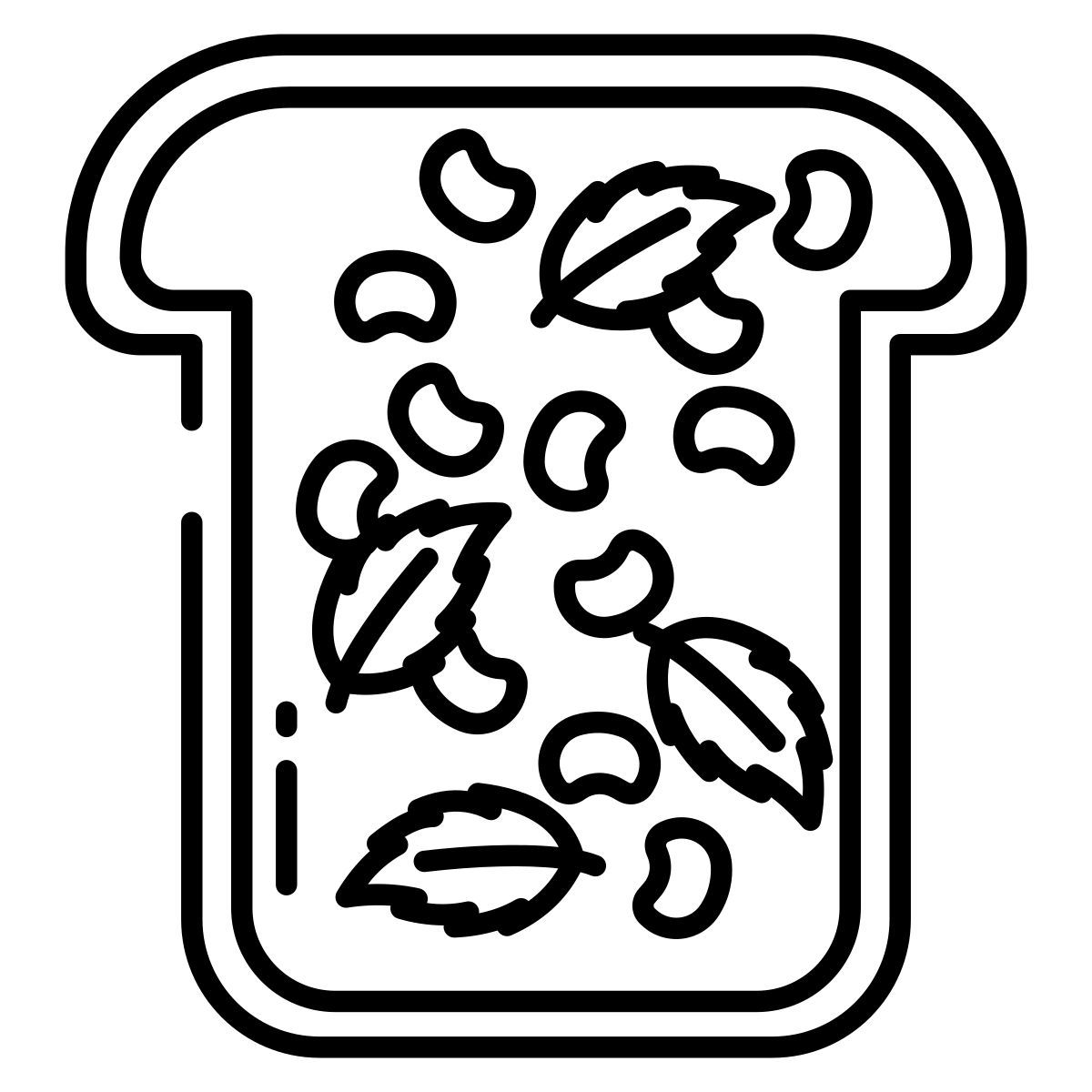 fava bean and mint icon