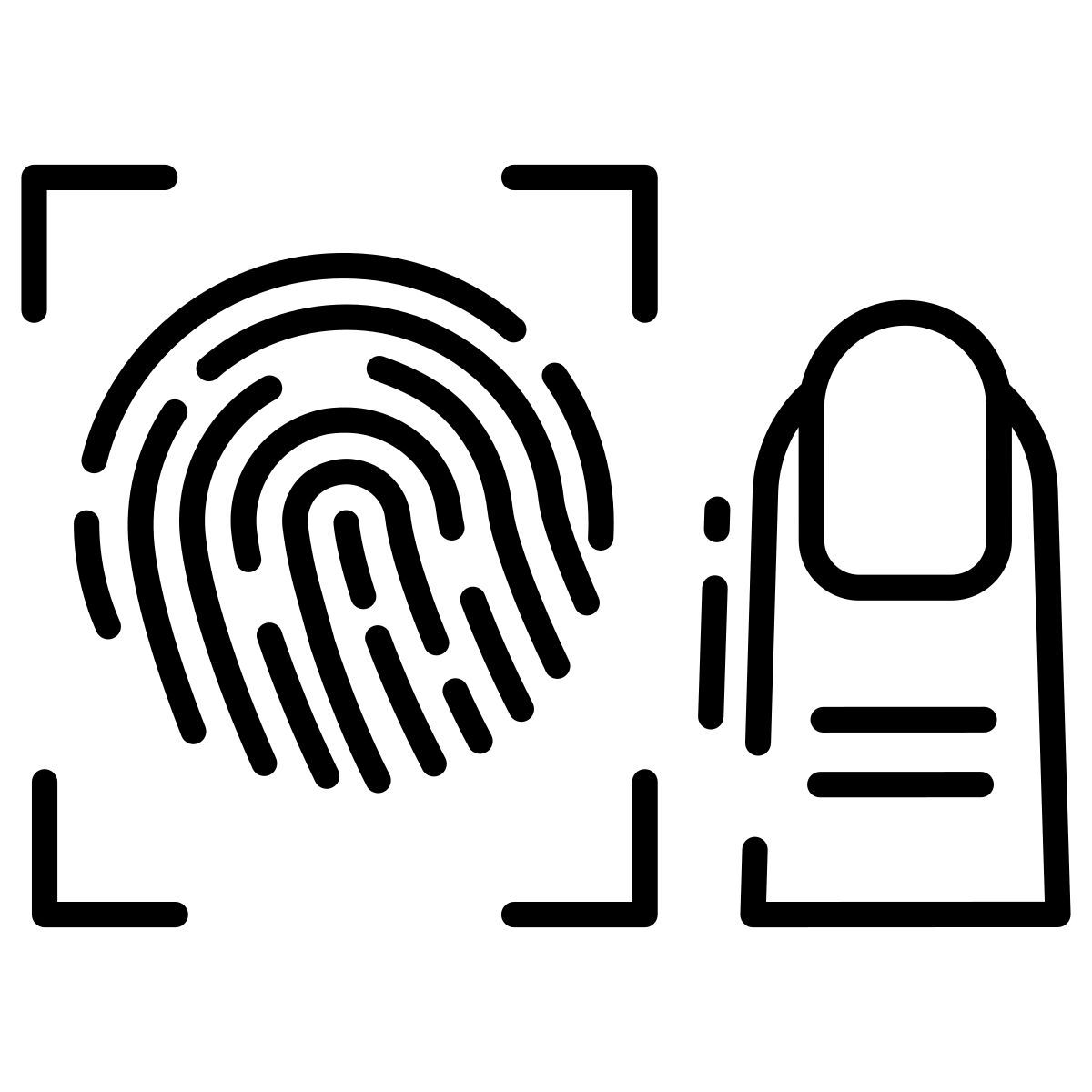 fingerprint scanner icon