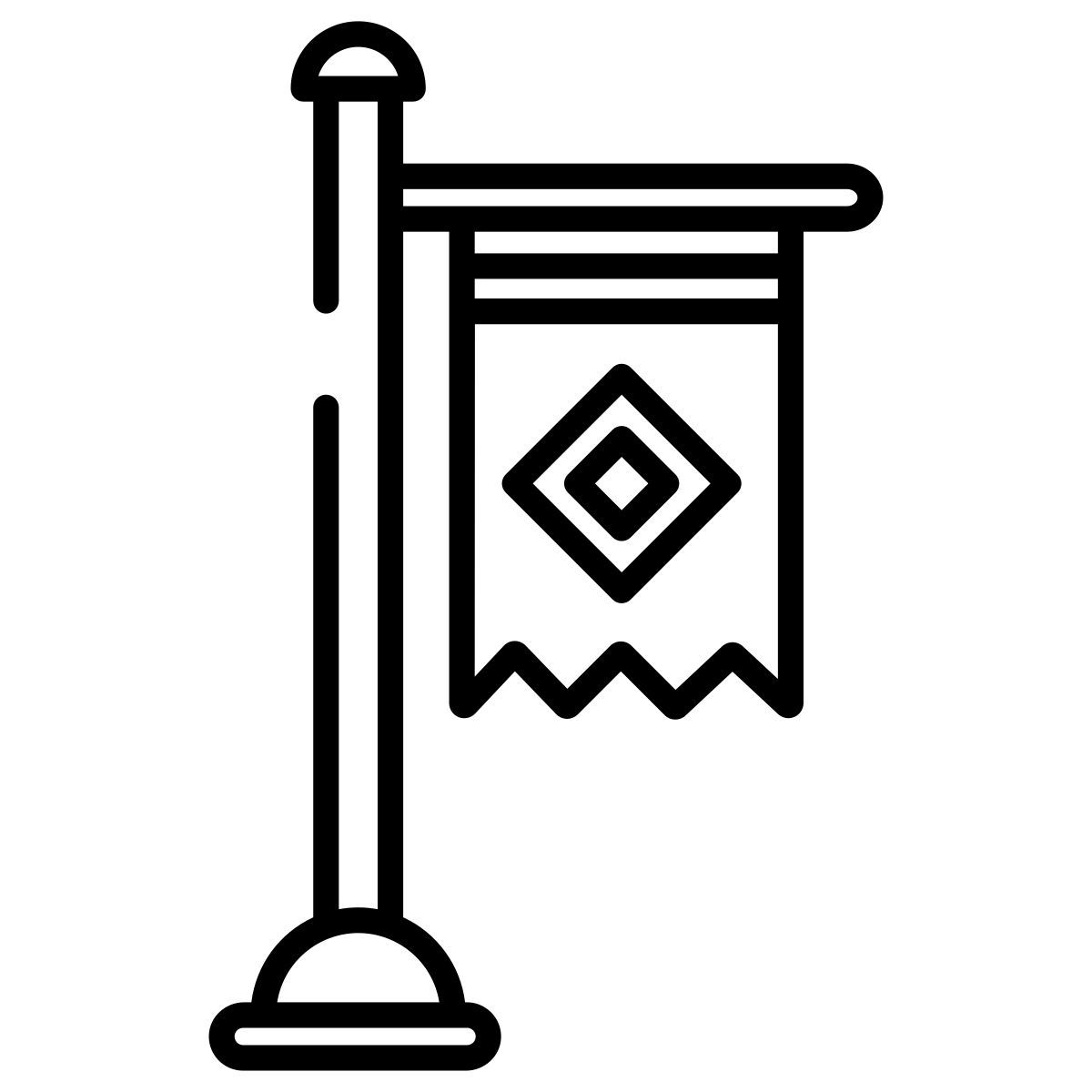 poteau de drapeau icon
