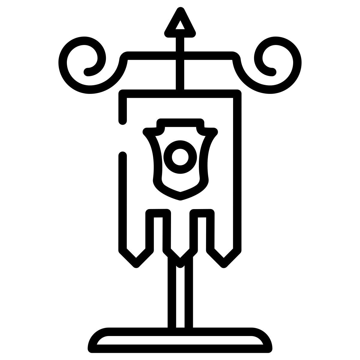 poteau de drapeau icon