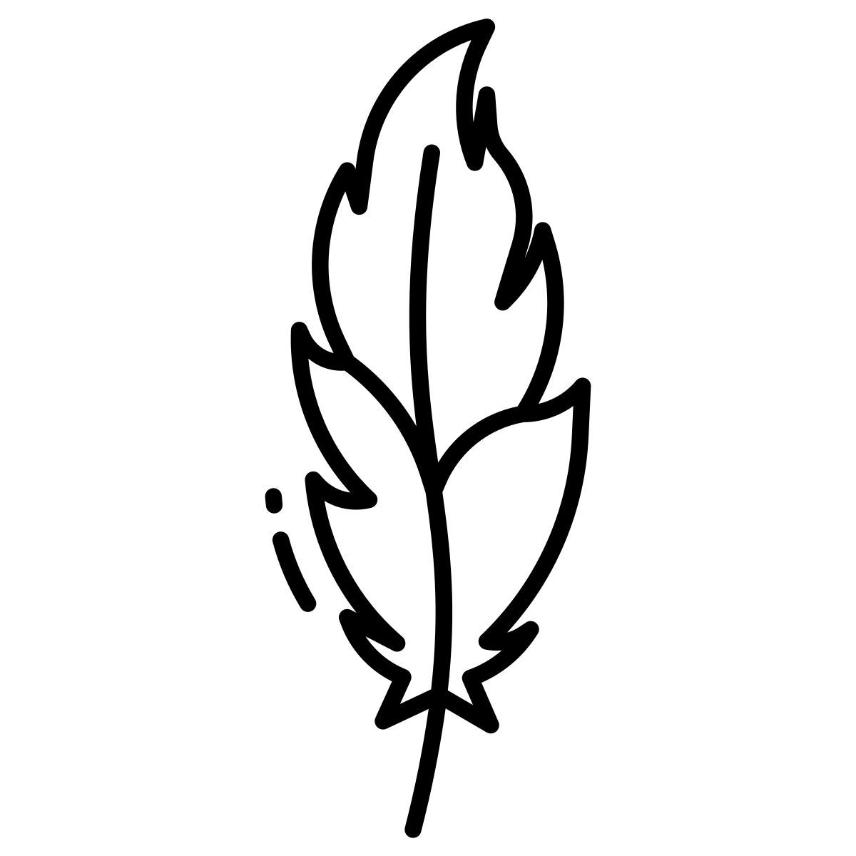 flamingo feather icon