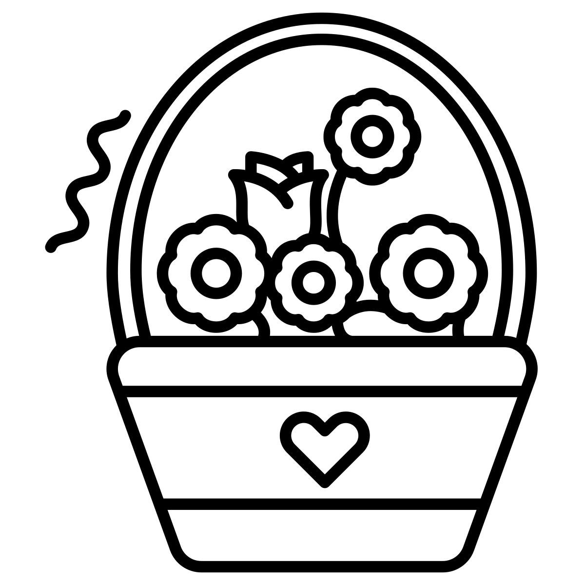 flower basket icon