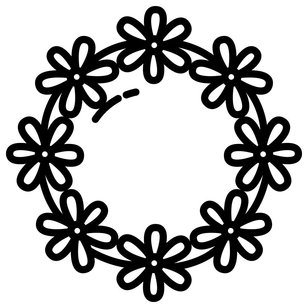 flower crown icon