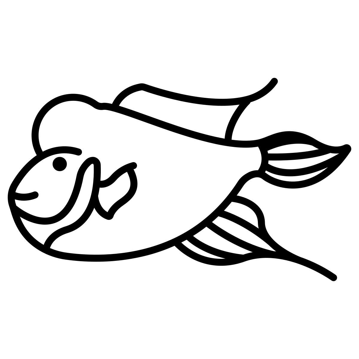 flower horn fish icon