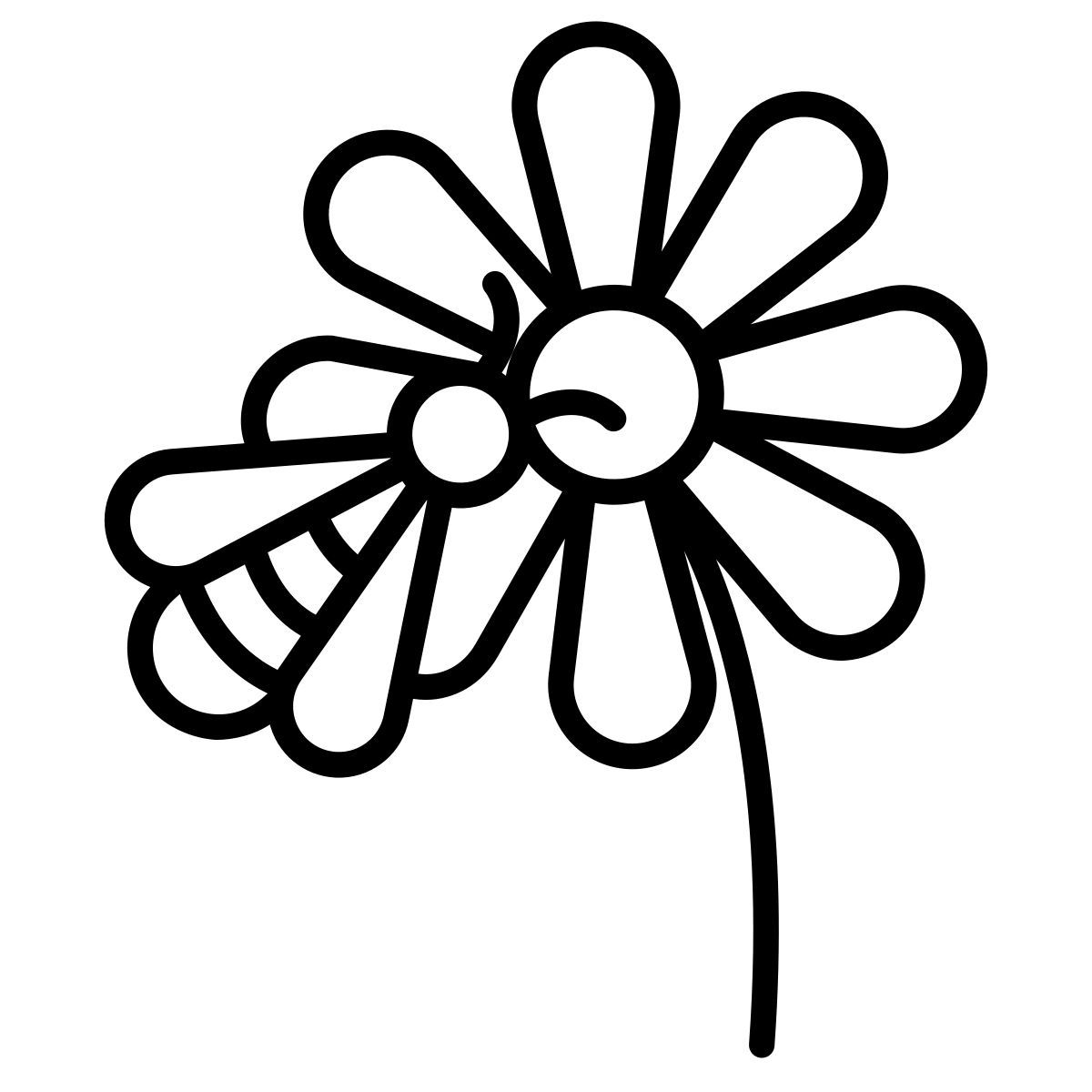 flower & bee icon