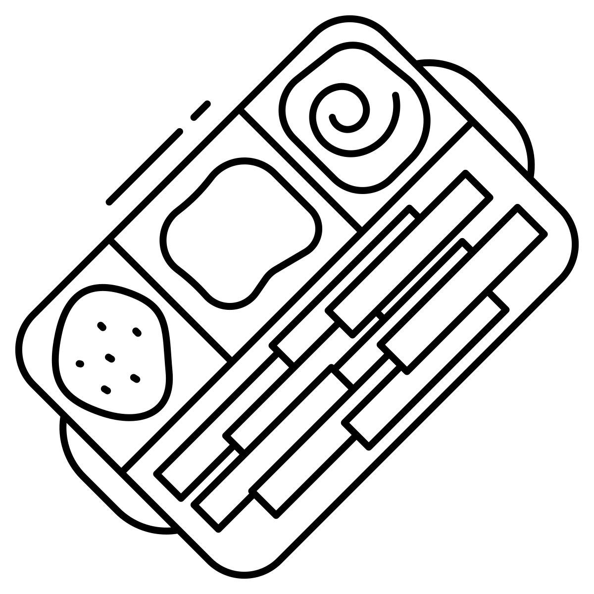 Batatas fritas e ketchup icon