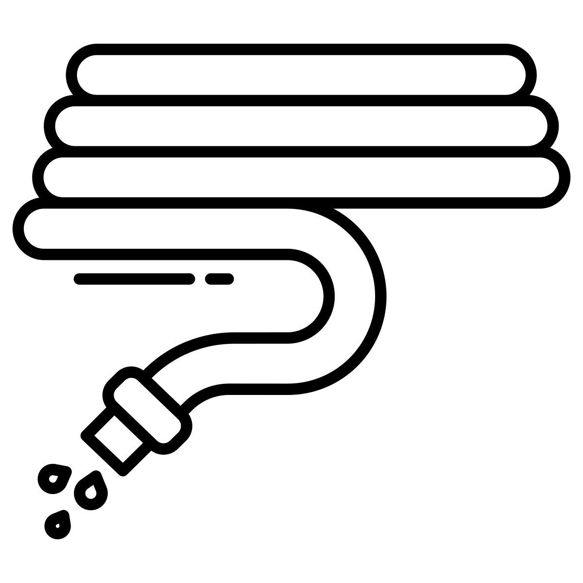 garden hose pipe icon