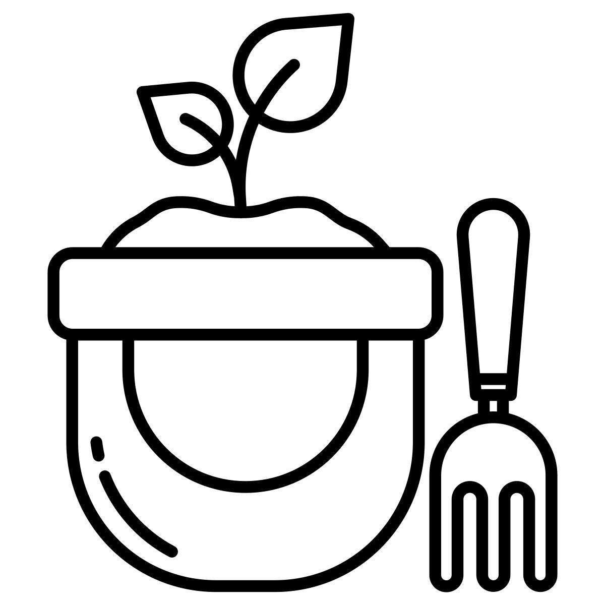 garden kneeler icon
