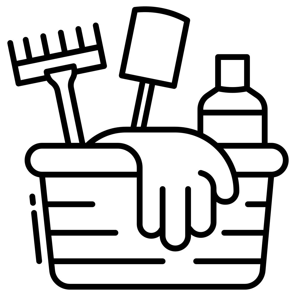 gardening accessories icon