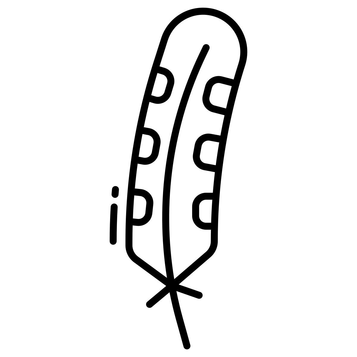 great spotted woodpecker feather icon