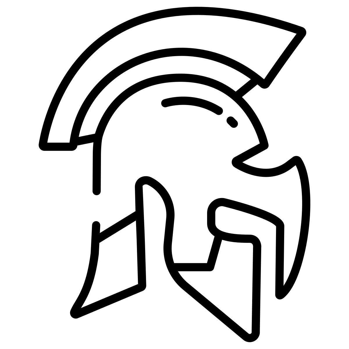 greek helm icon
