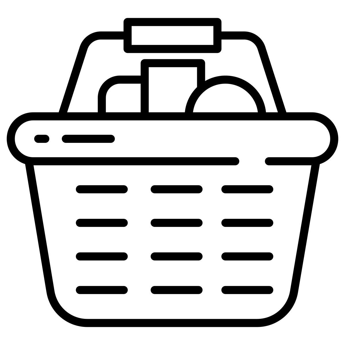 grocery basket icon