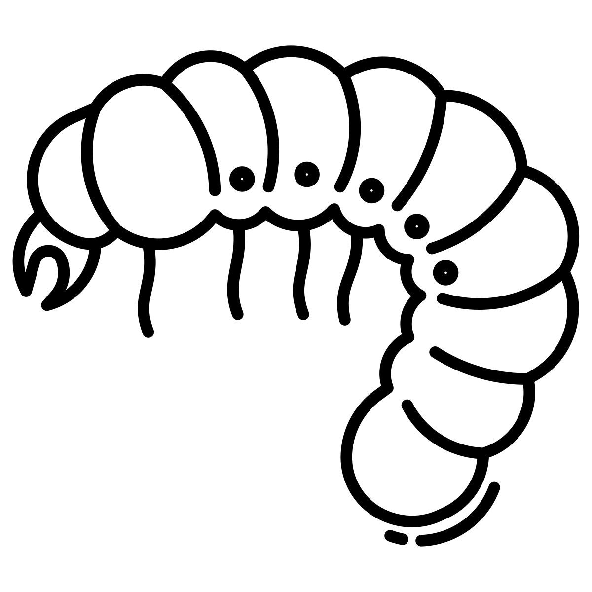 grub worm icon