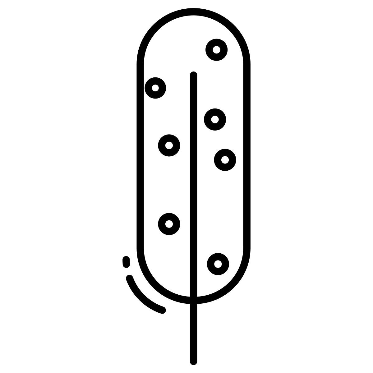 guinea fowl feather icon
