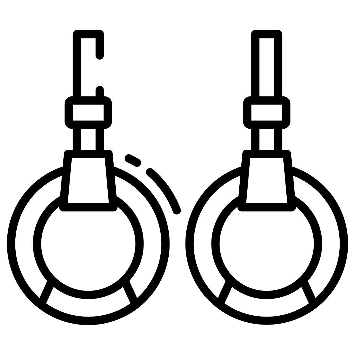 gymnastic rings icon