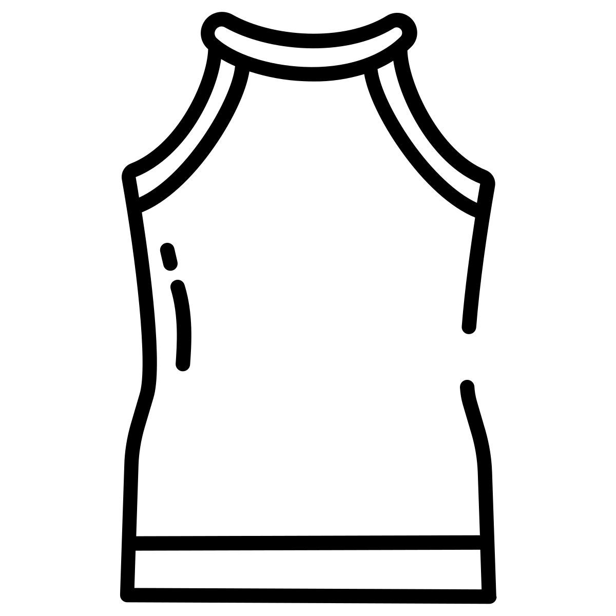 halter neck top icon