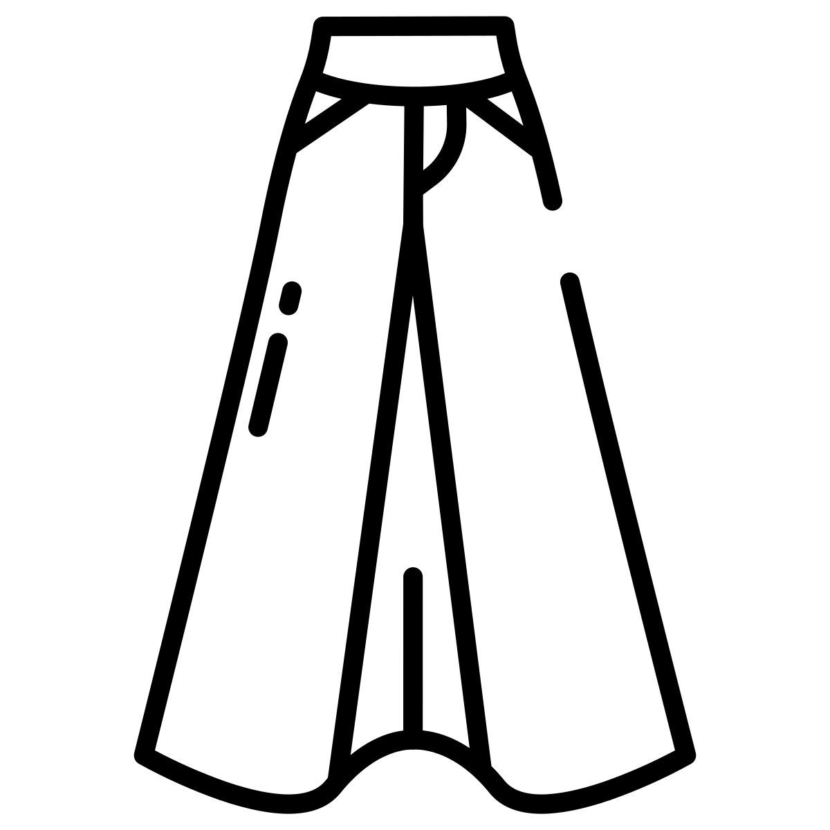 handkerchief skirt icon