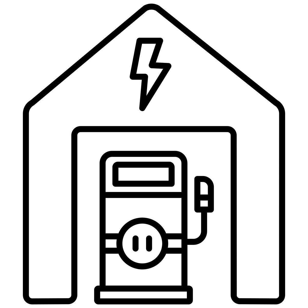 home ev station icon