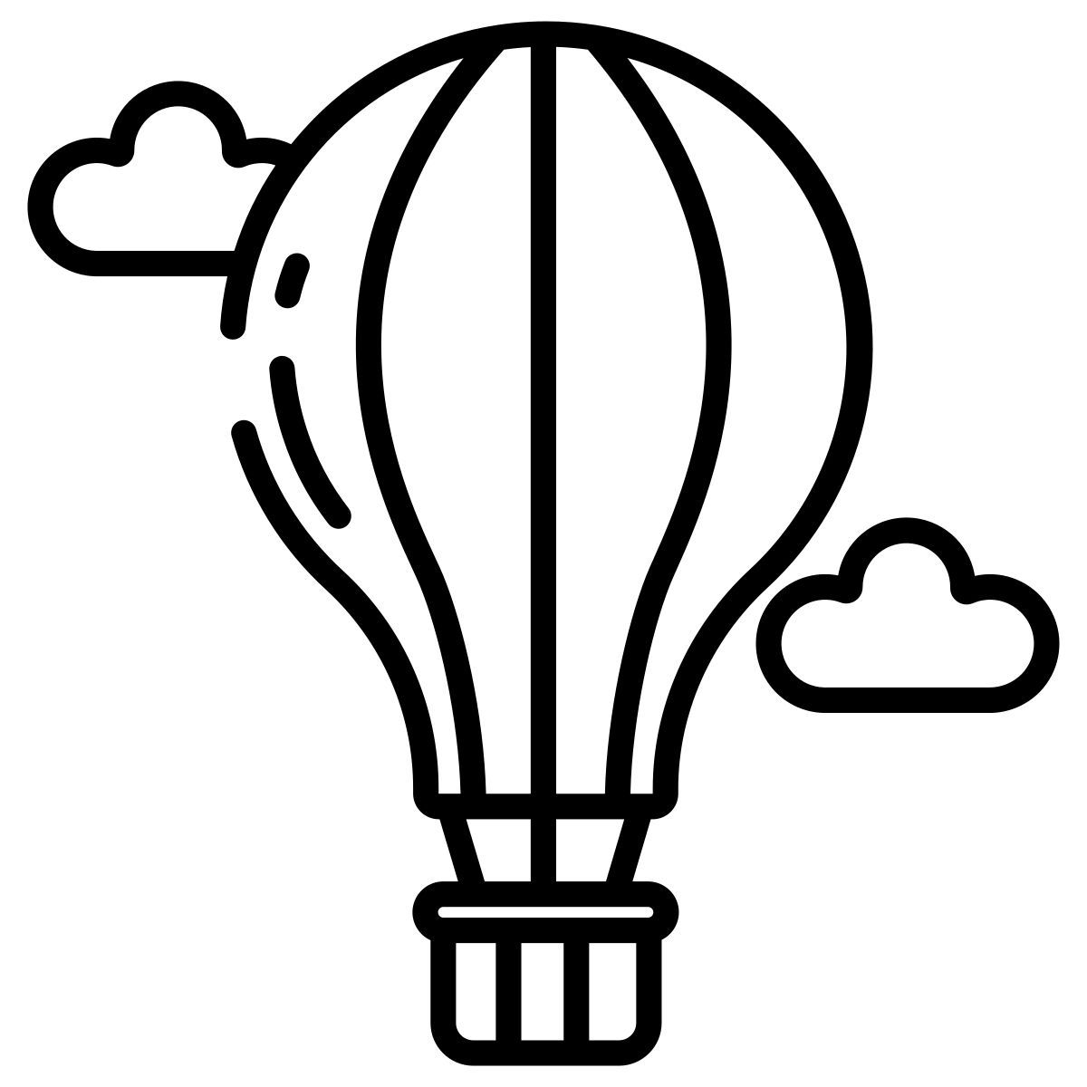 hot air balloon icon