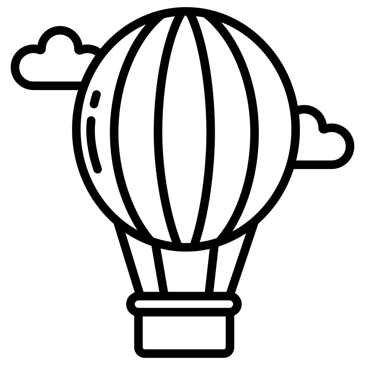 hot air balloon icon