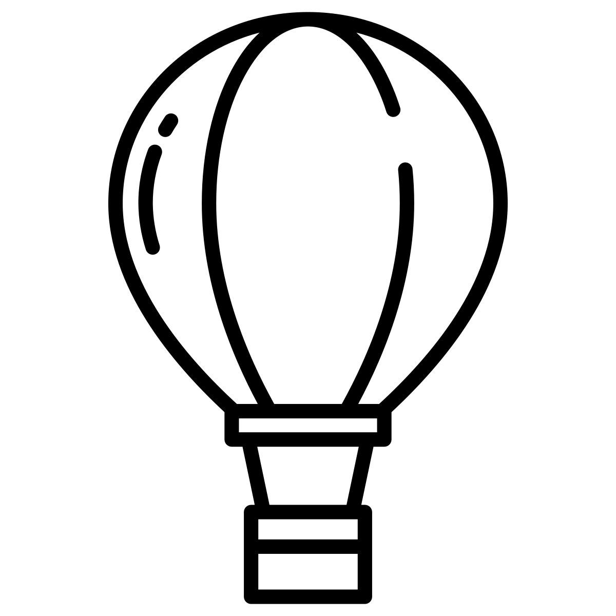 hot air balloon icon