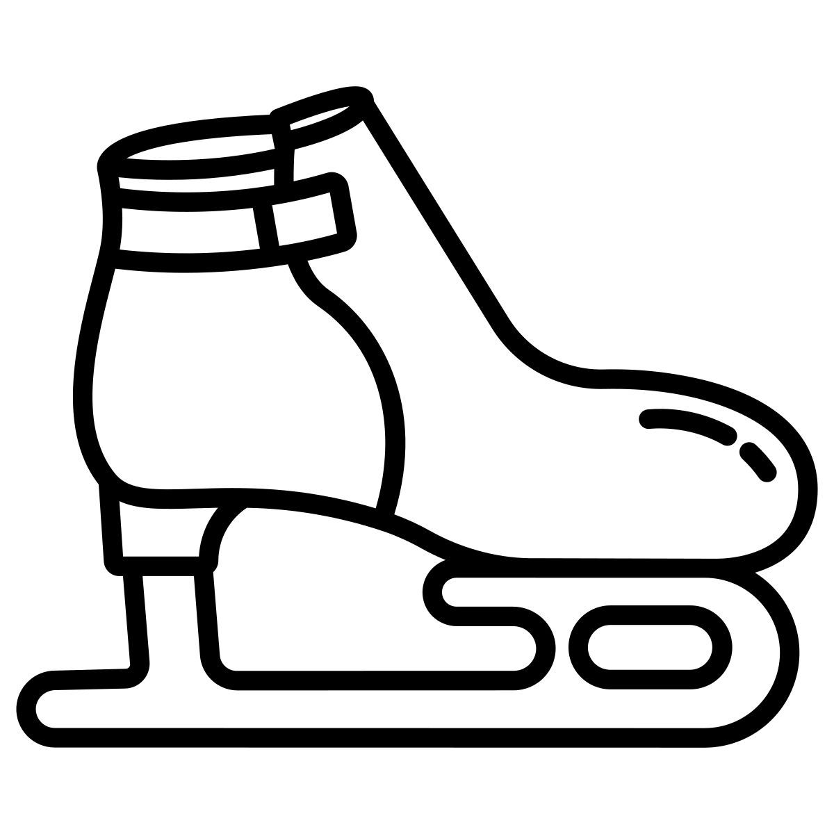 ice skating shoes icon
