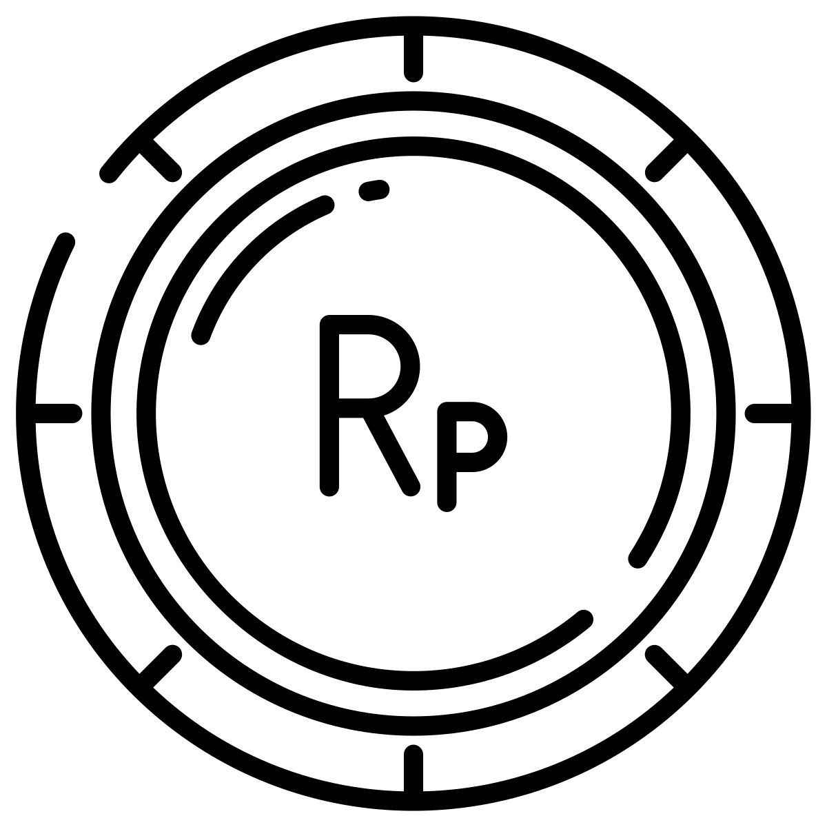 indonesian rupiah icon