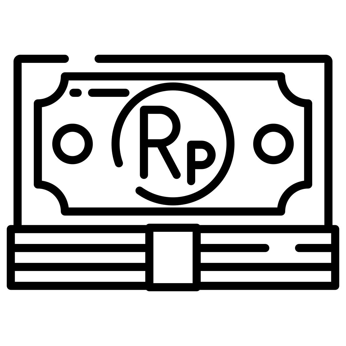 indonesian rupiah icon