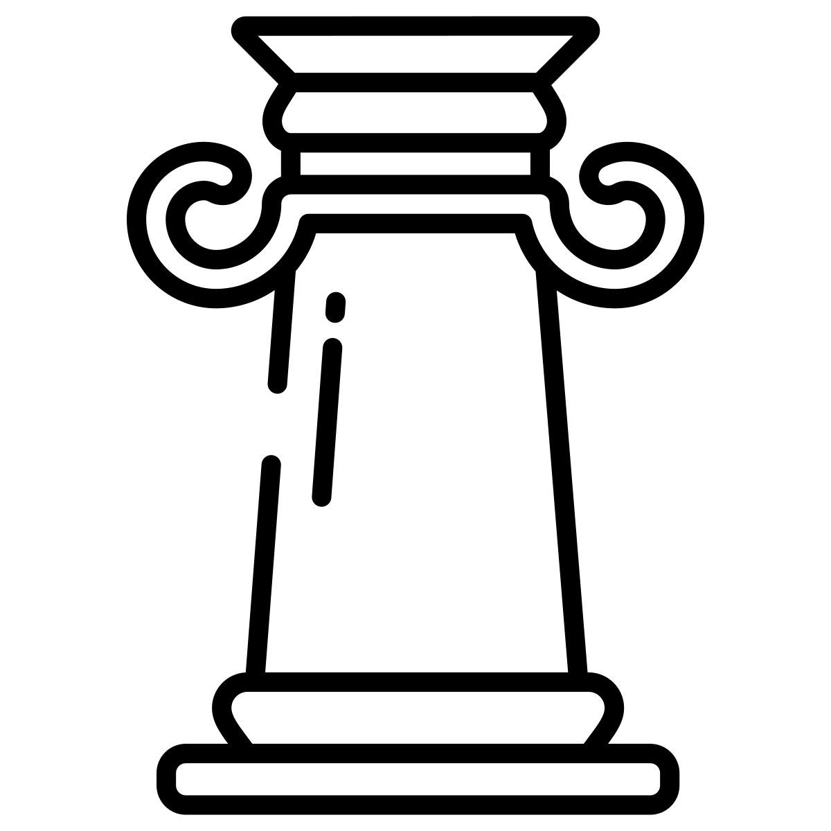 ionic greek pillar icon