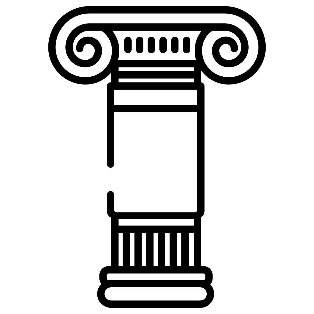 ionische säule icon