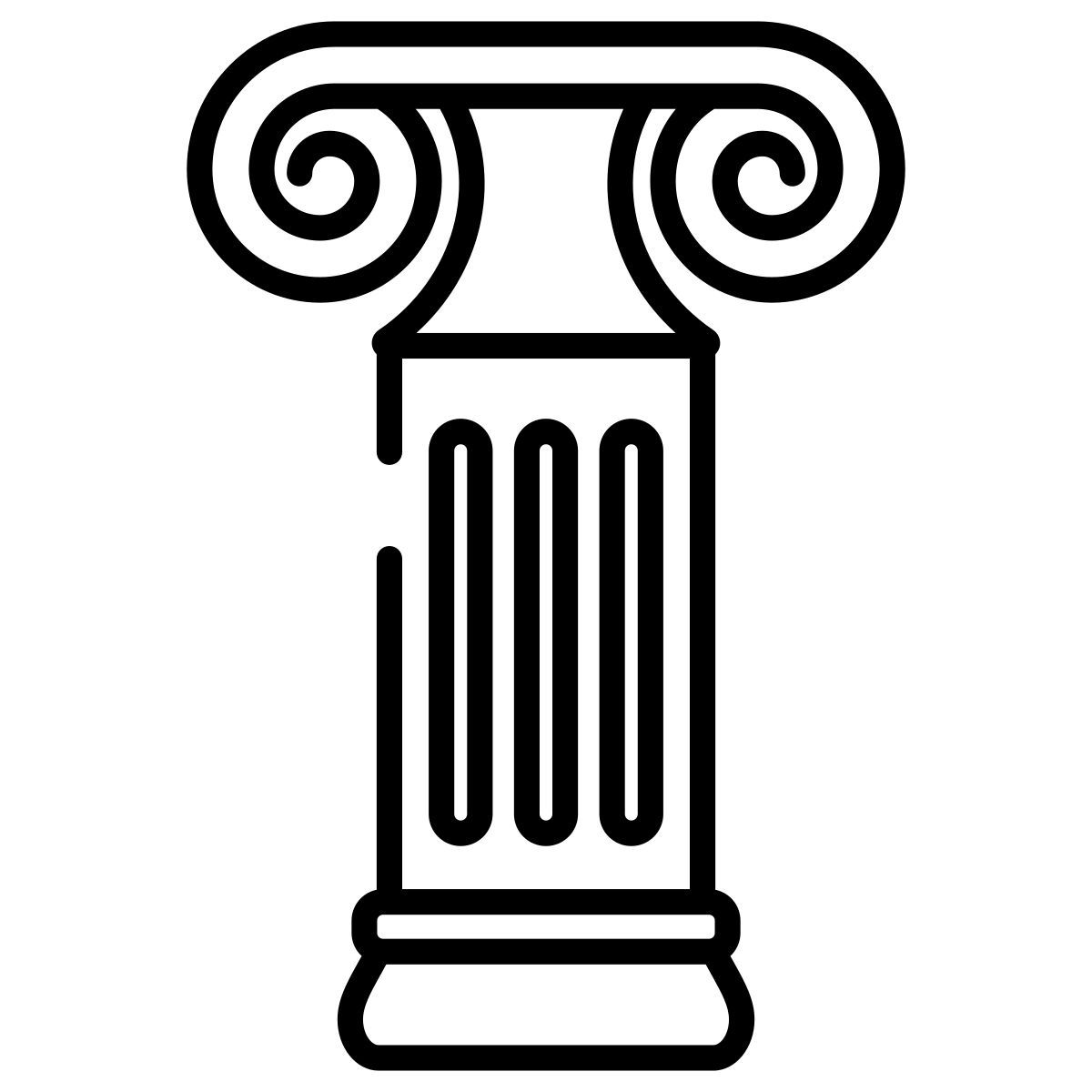 ionische säule icon