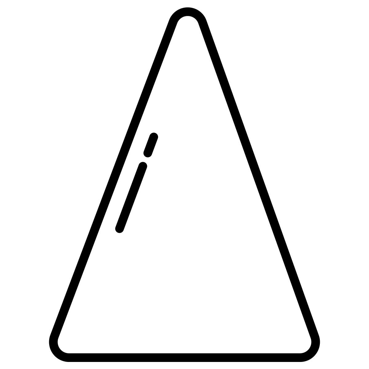 triángulo isósceles icon