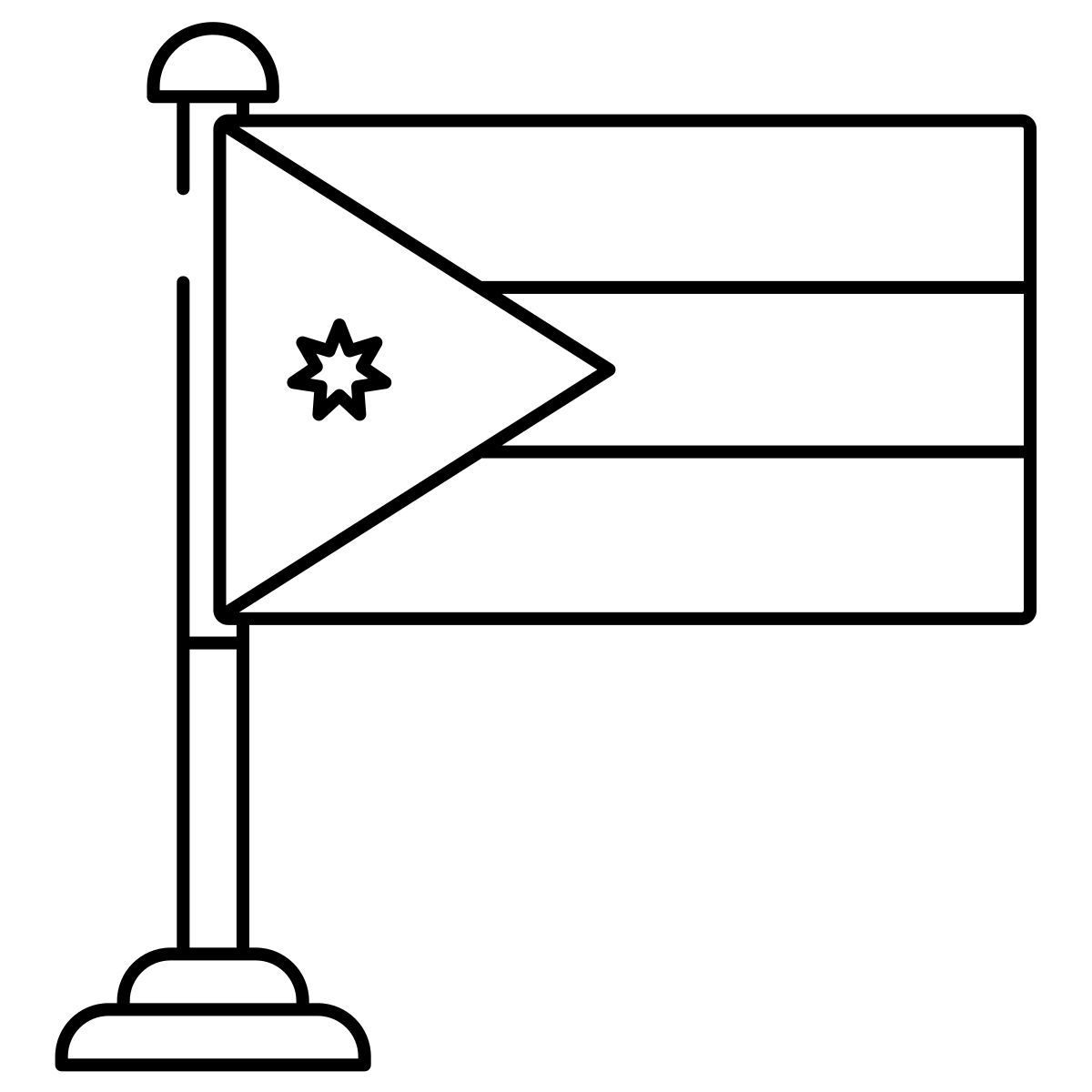 bandeira da jordânia icon