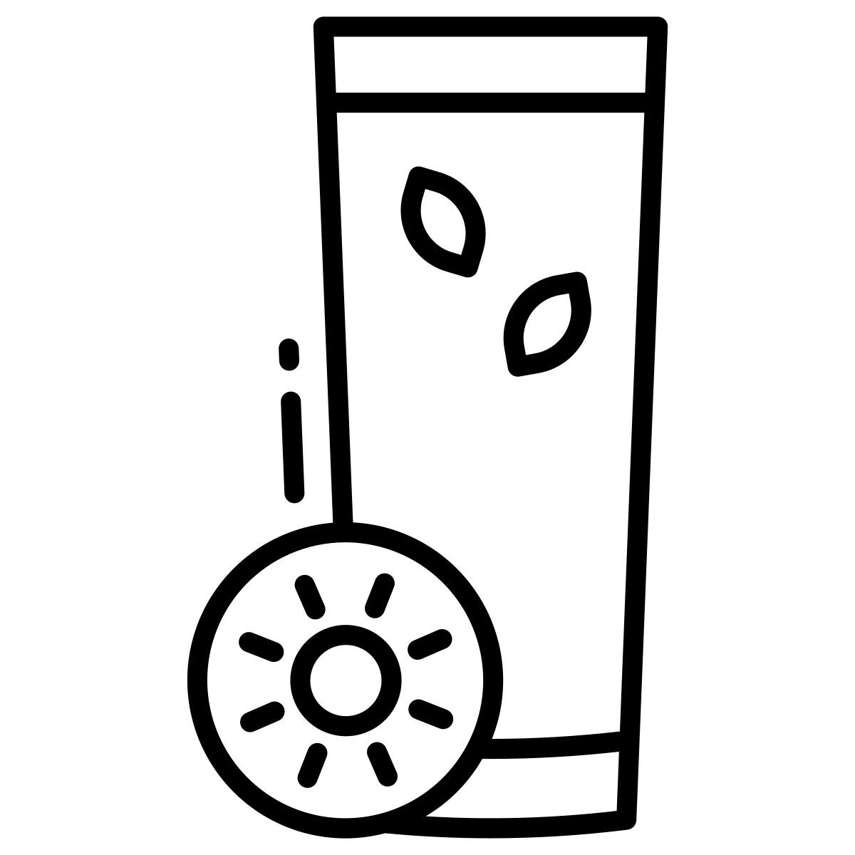 kiwi and pineapple smoothie icon