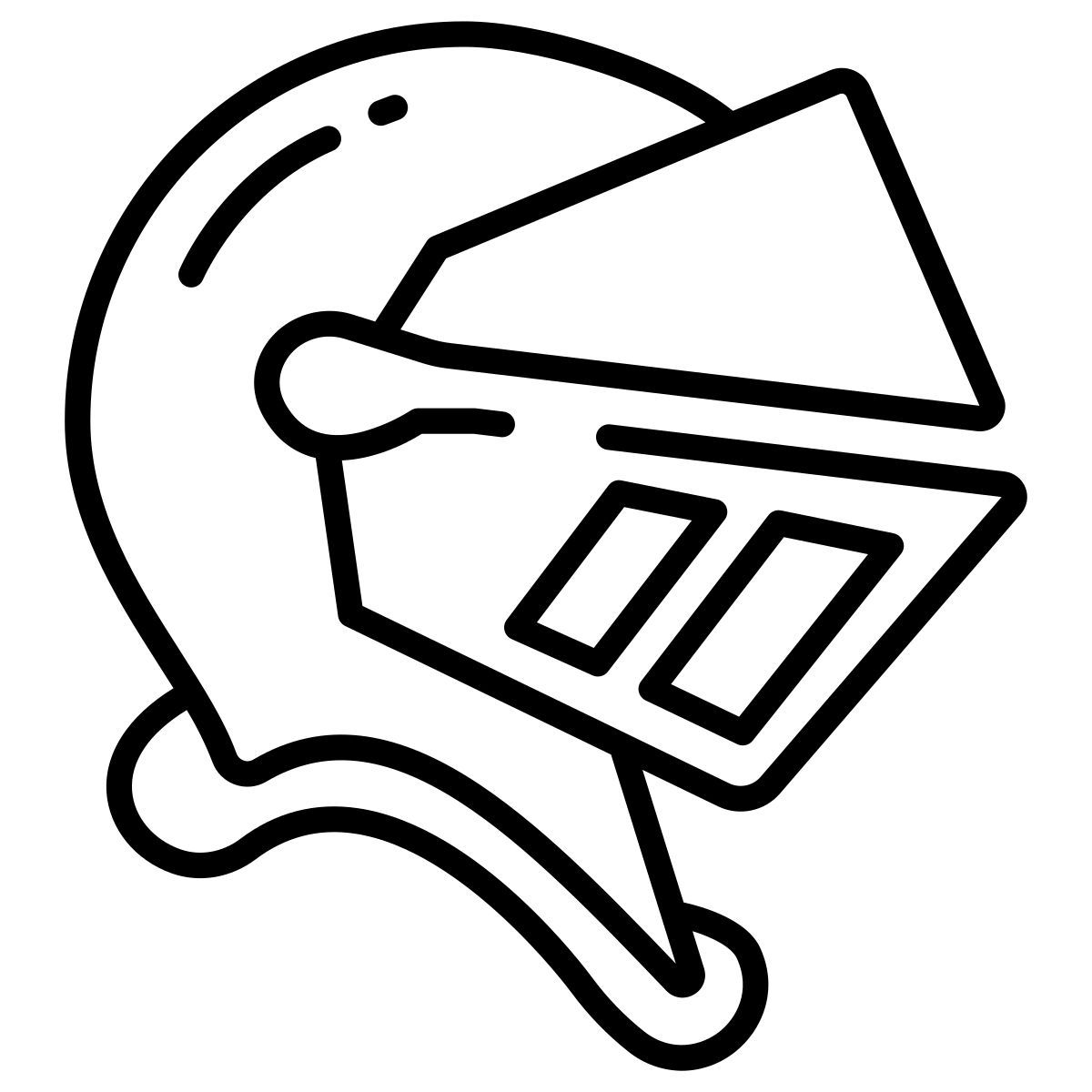 knight’s helmet icon