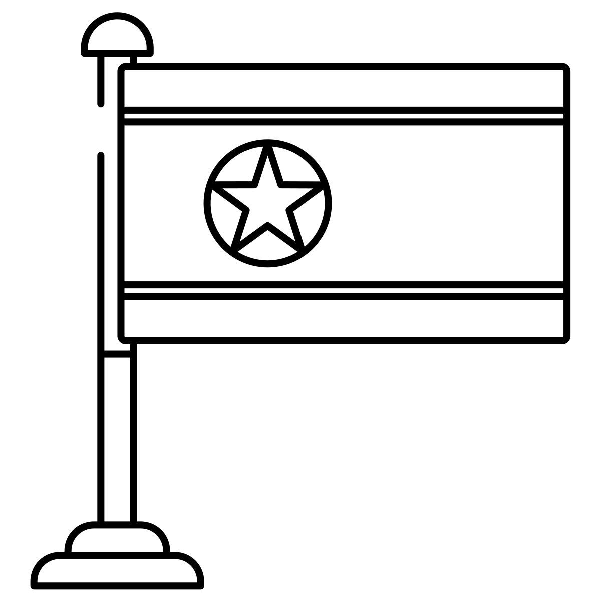 한국 북한 국기 icon