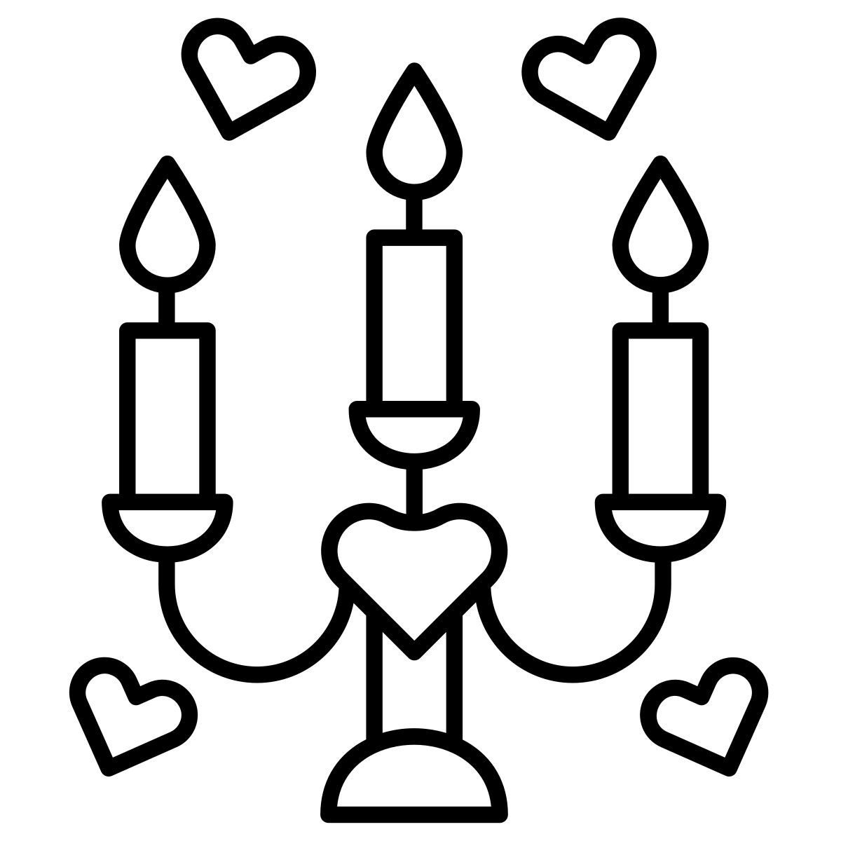 love candles icon