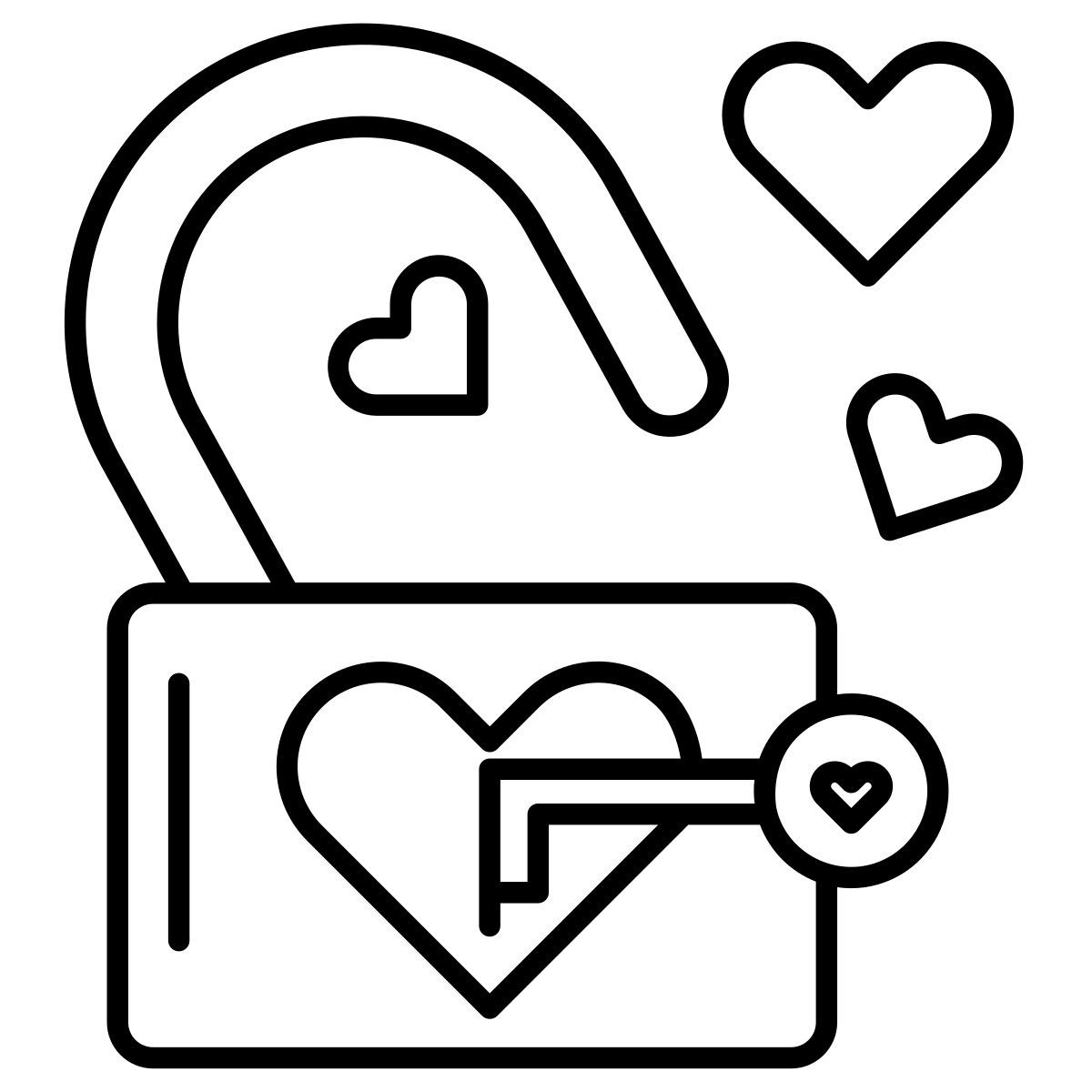 love lock and key icon