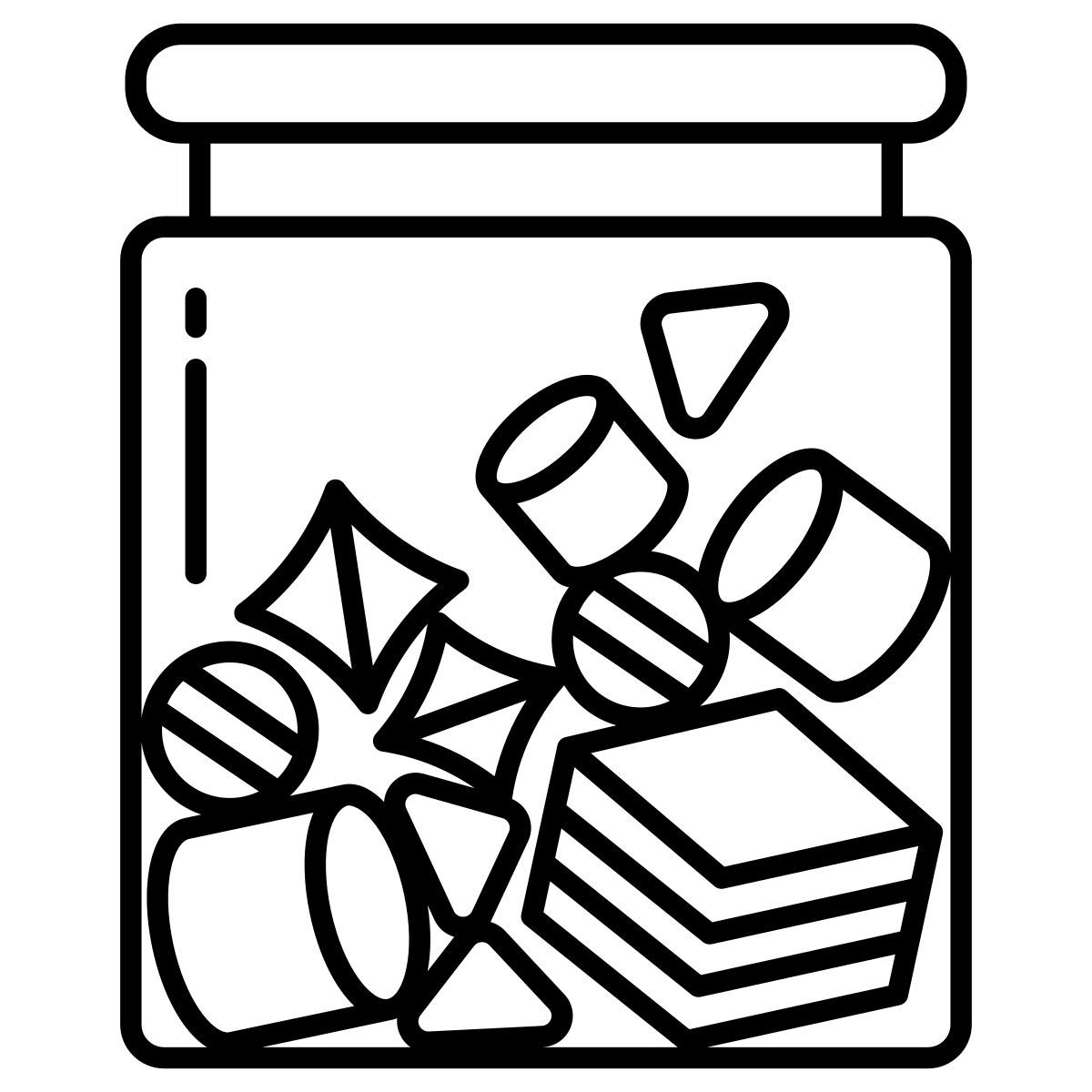 low carb gummy candy icon